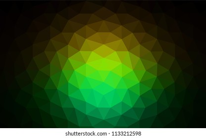 Dark Green, Red vector polygonal template. A sample with polygonal shapes. A new texture for your web site.