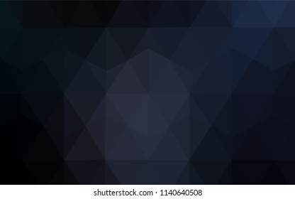 Dark Green, Red vector polygonal pattern. Glitter abstract illustration with an elegant triangles. Completely new template for your banner.