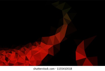 Dark Green, Red vector polygonal pattern. Geometric illustration in Origami style with gradient.  The polygonal design can be used for your web site.
