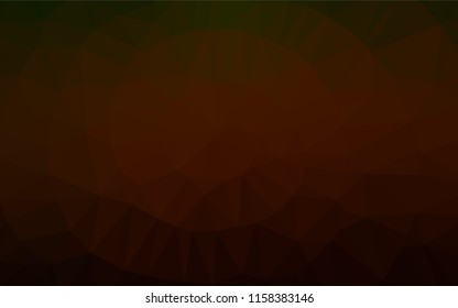 Dark Green, Red vector polygonal template. An elegant bright illustration with gradient. A completely new design for your business.
