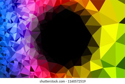 Dark Green, Red vector polygonal template. Glitter abstract illustration with an elegant design. A completely new design for your business.