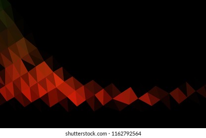 Dark Green, Red vector polygonal template. A completely new color illustration in a vague style. The elegant pattern can be used as part of a brand book.