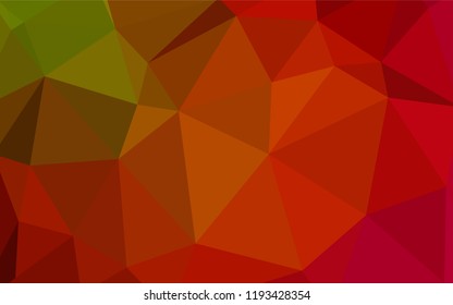 Dark Green, Red vector polygonal template. A completely new color illustration in a polygonal style. Brand new style for your business design.
