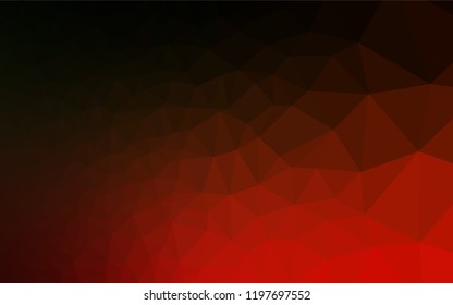 Dark Green, Red vector polygonal background. Colorful illustration in abstract style with gradient. The polygonal design can be used for your web site.