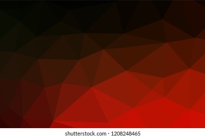 Dark Green, Red vector polygonal template. Shining colored illustration in a Brand new style. A completely new design for your business.