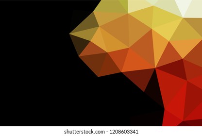 Dark Green, Red vector polygonal template. Brand new colored illustration in blurry style with gradient. A completely new design for your business.