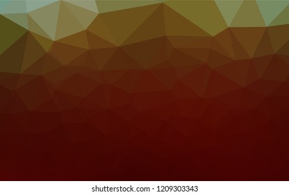 Dark Green, Red vector polygonal background. An elegant bright illustration with gradient. A completely new design for your business.