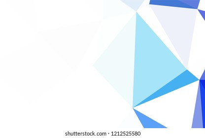 Dark Green, Red vector polygonal background. Shining polygonal illustration, which consist of triangles. A completely new design for your leaflet.