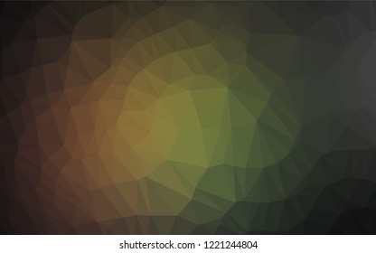 Dark Green, Red vector polygonal background. An elegant bright illustration with gradient. The completely new template can be used for your brand book.