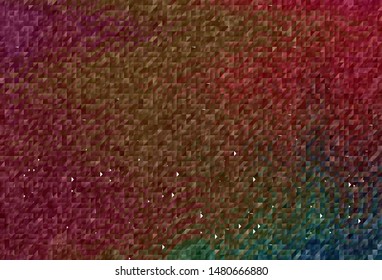 Dark Green, Red vector polygonal background. Colorful illustration in polygonal style with gradient. Best triangular design for your business.