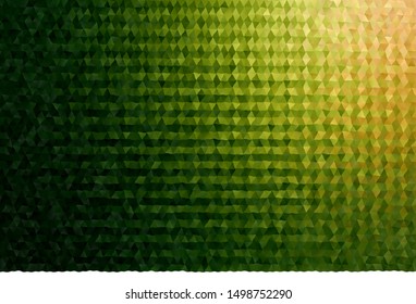 Dark Green, Red vector polygonal pattern. A sample with polygonal shapes. New template for your brand book.
