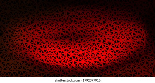 Dark green, red vector polygonal pattern. Abstract illustration with elegant gradient triangles. Background for web designers.