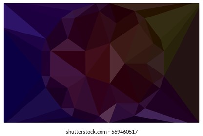 Dark Green Red vector polygonal illustration, which consist of triangles with a gemstone in center. Triangular design of a huge diamond for your business. Creative geometric background of gems.