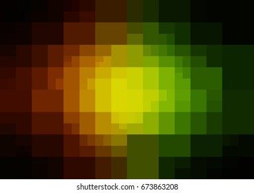 Dark Green, Red vector polygonal illustration, which consist of rectangles. Rectangular pattern for your business design. Geometric background in Origami style with gradient. 