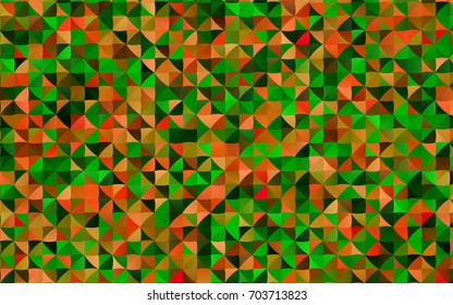 Dark Green, Red vector polygonal template. Modern geometrical abstract illustration with gradient. The completely new template can be used for your brand book.