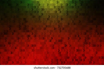 Dark Green, Red vector polygonal illustration consisting of rectangles. Rectangular design for your business. Creative geometric background in origami style with gradient.