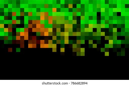 Dark Green, Red vector polygonal illustration consisting of rectangles. Rectangular design for your business. Creative geometric background in origami style with gradient.