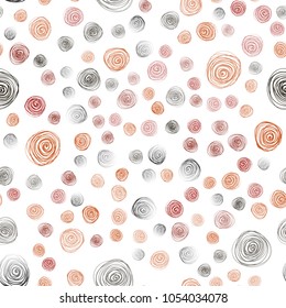 Dark Green, Red vector seamless doodle blurred background. Colorful illustration in doodle style with flowers. Pattern for heads of websites and designs.
