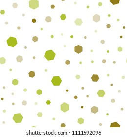 Dark Green, Red vector seamless background with hexagons. Design in abstract style with hexagons. Pattern can be used for landing pages.