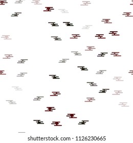 Dark Green, Red vector seamless pattern with narrow lines. Shining colored illustration with narrow lines. The pattern can be used as ads, poster, banner for commercial.