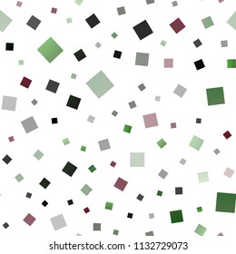 Dark Green, Red vector seamless layout with lines, rectangles. Decorative design in abstract style with rectangles. Best design for your ad, poster, banner.