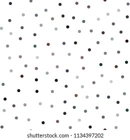 Dark Green, Red vector seamless background with dots. Modern abstract illustration with colorful water drops. Completely new template for your brand book.