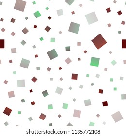 Dark Green, Red vector seamless texture in rectangular style. Illustration with set of colorful rectangles. Modern template for your landing page.