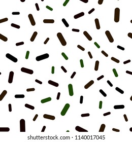 Dark Green, Red vector seamless pattern with sharp lines. Decorative shining illustration with lines on abstract template. Pattern for ads, posters, banners.