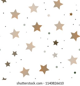 Dark Green, Red vector seamless pattern with christmas stars. Shining colored illustration with stars. The pattern can be used for websites.