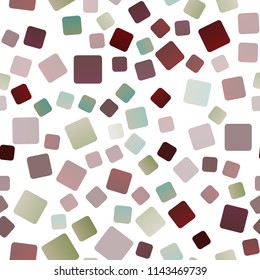 Dark Green, Red vector seamless template with crystals, rectangles. Decorative design in abstract style with rectangles. Smart design for your business advert.