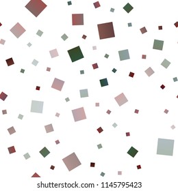 Dark Green, Red vector seamless texture in rectangular style. Modern abstract illustration with colorful rectangles. The template can be used as a background.