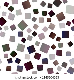 Dark Green, Red vector seamless pattern in square style. Rectangles on abstract background with colorful gradient. Pattern can be used for websites.
