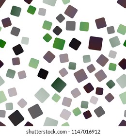 Dark Green, Red vector seamless texture in rectangular style. Modern abstract illustration with colorful rectangles. The template can be used as a background.