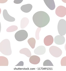 Dark Green, Red vector seamless pattern with spheres. Blurred decorative design in abstract style with bubbles. Design for textile, fabric, wallpapers.