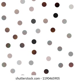 Dark Green, Red vector seamless template with circles. Glitter abstract illustration with blurred drops of rain. Pattern can be used as texture of water, rain drops.