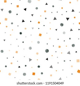 Dark Green, Red vector seamless backdrop with lines, circles, rhombus. Illustration with colorful circles, triangles, rectangles. Template for business cards, websites.