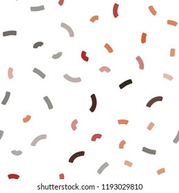 Dark Green, Red vector seamless pattern with lines, ovals. Shining crooked illustration in marble style. A completely new memphis design for your business.