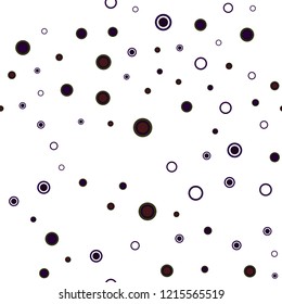 Dark Green, Red vector seamless backdrop with dots. Beautiful colored illustration with blurred circles in nature style. Trendy design for wallpaper, fabric makers.