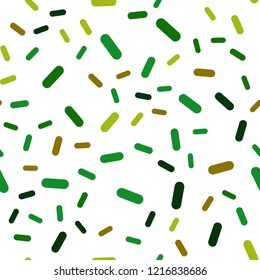 Dark Green, Red vector seamless background with straight lines. Glitter abstract illustration with colored sticks. Pattern for ads, posters, banners.
