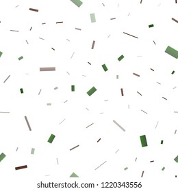 Dark Green, Red vector seamless pattern in square style. Illustration with set of colorful rectangles. Pattern for commercials.