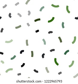 Dark Green, Red vector seamless template with liquid shapes. Creative illustration in halftone marble style with gradient. Brand new design for your ads, poster, banner.