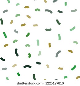 Dark Green, Red vector seamless background with lamp shapes. Creative illustration in halftone marble style with gradient. Pattern for your business design.