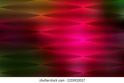 Dark Green, Red vector seamless pattern in square style. Rectangles on abstract background with colorful gradient. Trendy design for wallpaper, fabric makers.