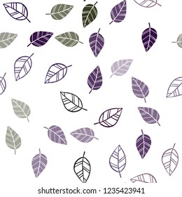 Dark Green, Red vector seamless elegant wallpaper with leaves. Blurred decorative design in Indian style with leaves. Pattern for trendy fabric, wallpapers.