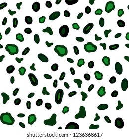 Dark Green, Red vector seamless texture with disks. Blurred bubbles on abstract background with colorful gradient. Template for business cards, websites.