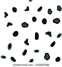 Dark Green, Red vector seamless background with bubbles. Beautiful colored illustration with blurred circles in nature style. Design for textile, fabric, wallpapers.