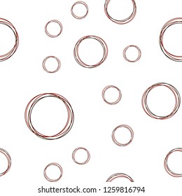 Dark Green, Red vector seamless backdrop with dots. Blurred bubbles on abstract background with colorful gradient. Texture for window blinds, curtains.