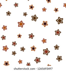 Dark Green, Red vector seamless cover with small and big stars. Modern geometrical abstract illustration with stars. Pattern for design of fabric, wallpapers.