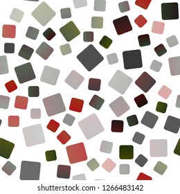 Dark Green, Red vector seamless backdrop with rectangles, squares. Glitter abstract illustration with rectangular shapes. Modern template for your landing page.