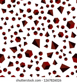Dark Green, Red vector seamless, isometric backdrop with lines, rhombus. Lines, rhombus with colorful gradient. Texture for window blinds, curtains.